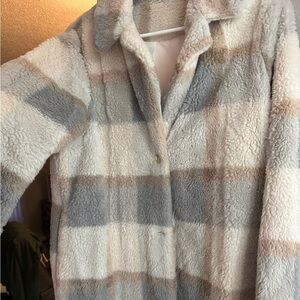 Boutique Plaid Faux Fur Coat (FREE SHIPPING)